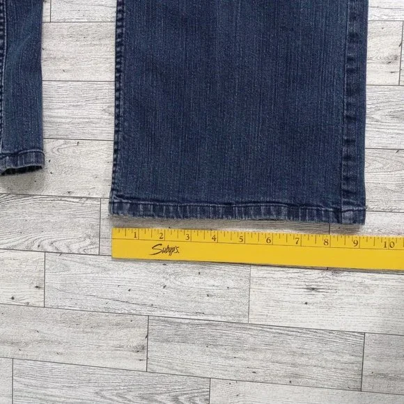 D & Co Womens Denim Jeans 12 Stretch Bootcut Medium Wash Outdoor Casual - Picture 15 of 16